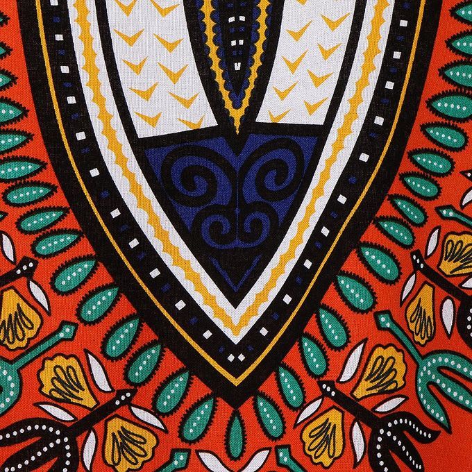 4x African Print Dress Cotton Dashiki Shirt Clothing Hippie Tshirt For