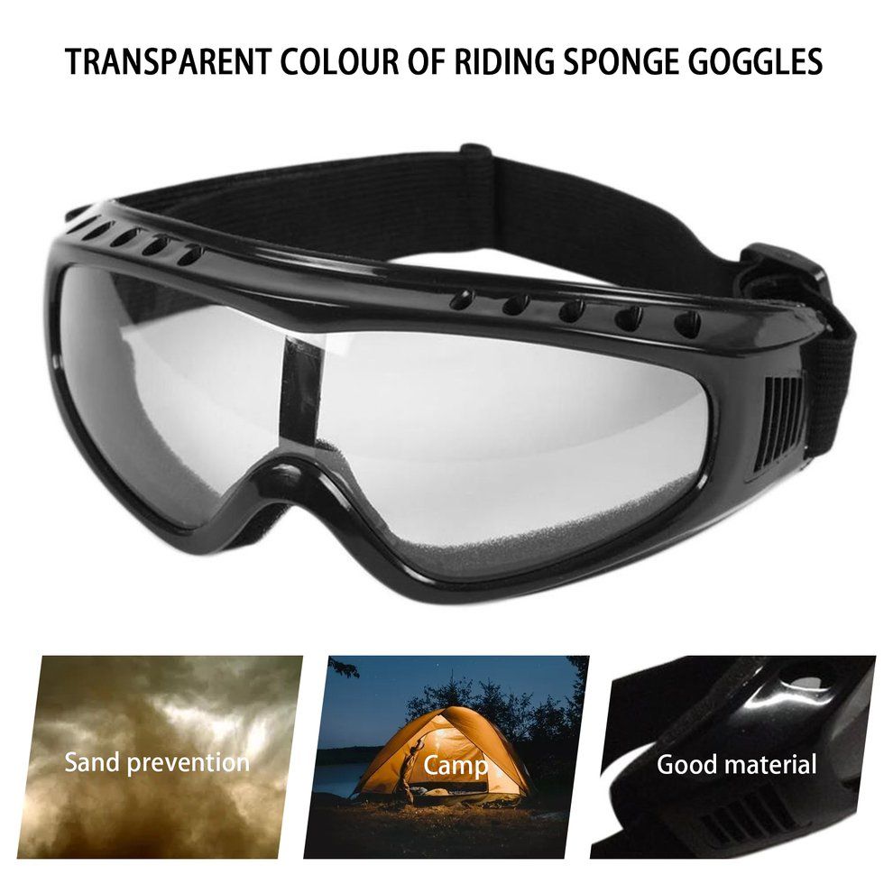 Airsoft      Ball Gl Es Wind Dust Motor Y Le Prote Tion-transparent