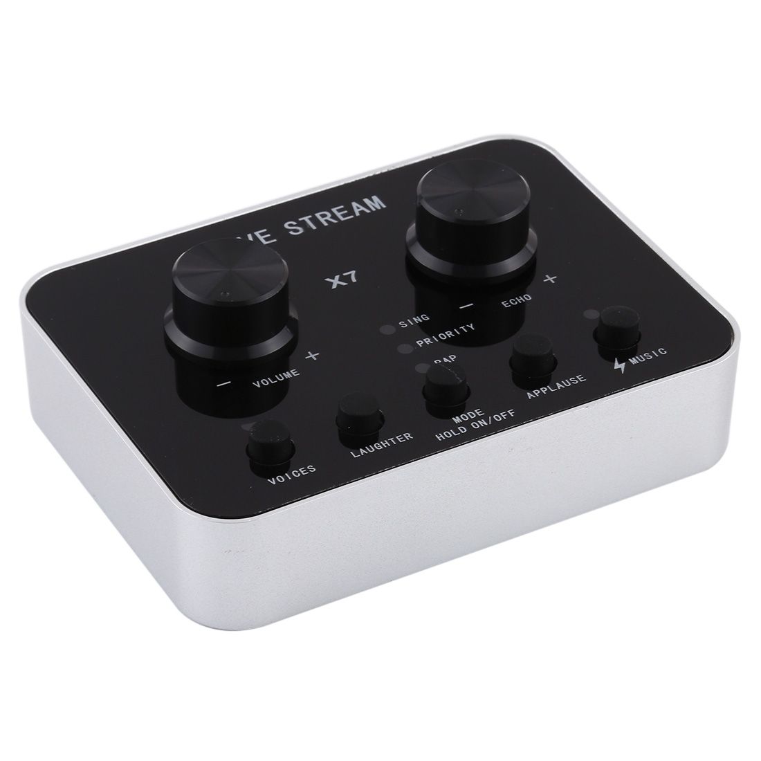 X7 Live Broadcast Audio USB Headset Microphone Webcast Entertainment Streamer Sound Card