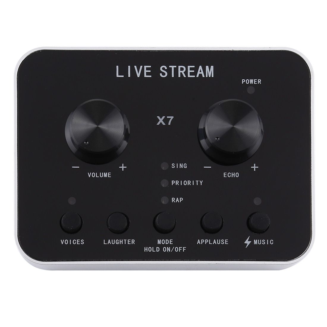 X7 Live Broadcast Audio USB Headset Microphone Webcast Entertainment Streamer Sound Card