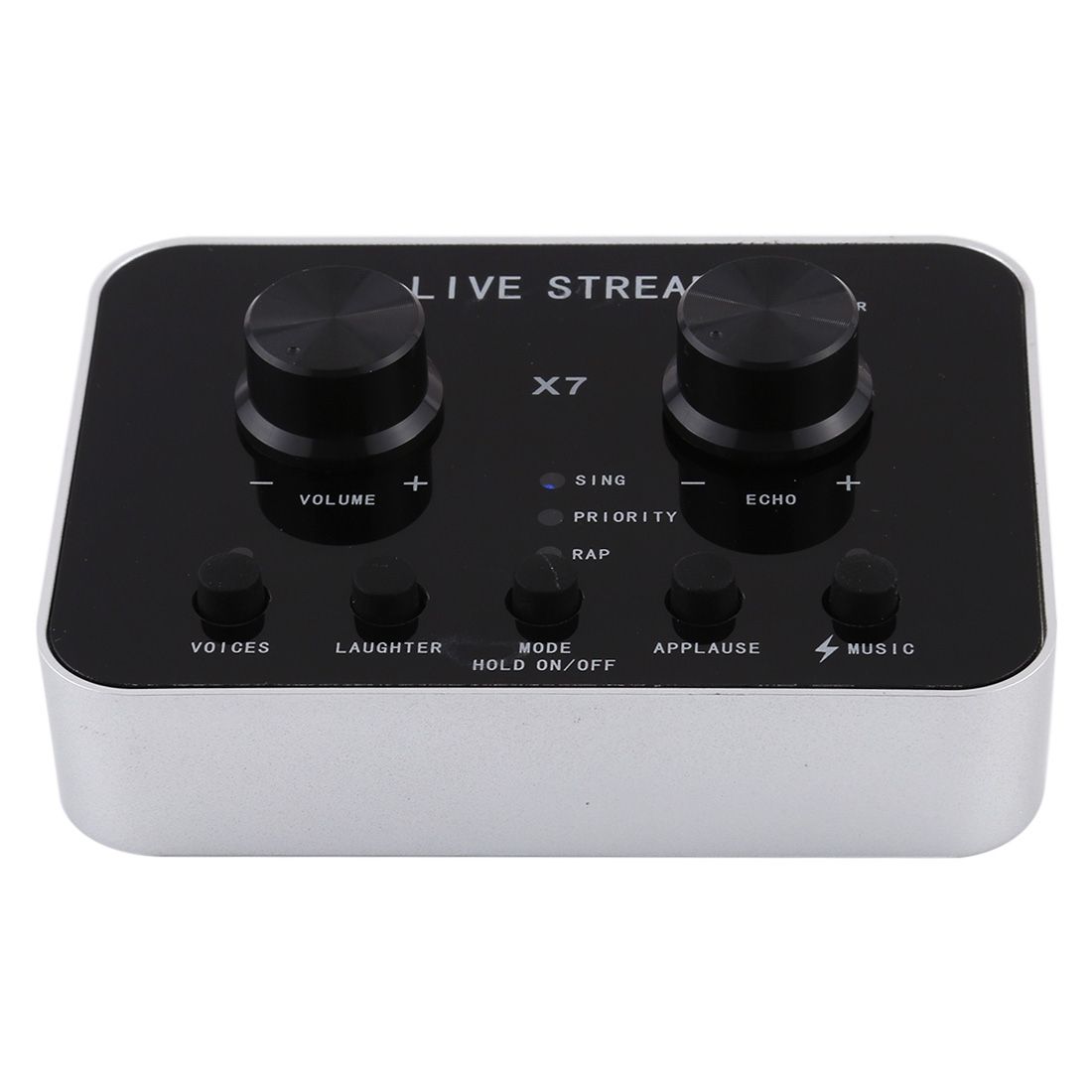 X7 Live Broadcast Audio USB Headset Microphone Webcast Entertainment Streamer Sound Card