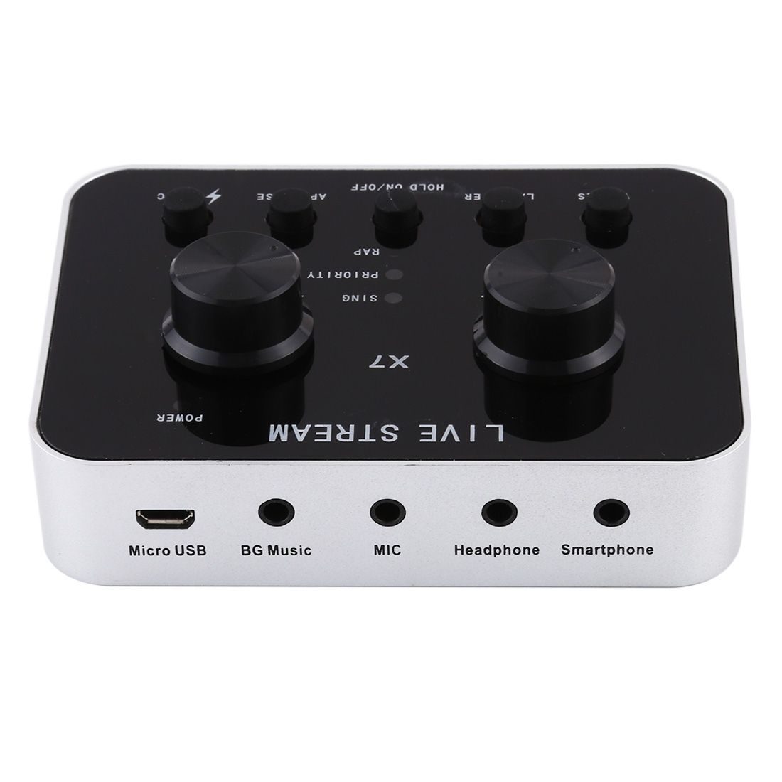 X7 Live Broadcast Audio USB Headset Microphone Webcast Entertainment Streamer Sound Card