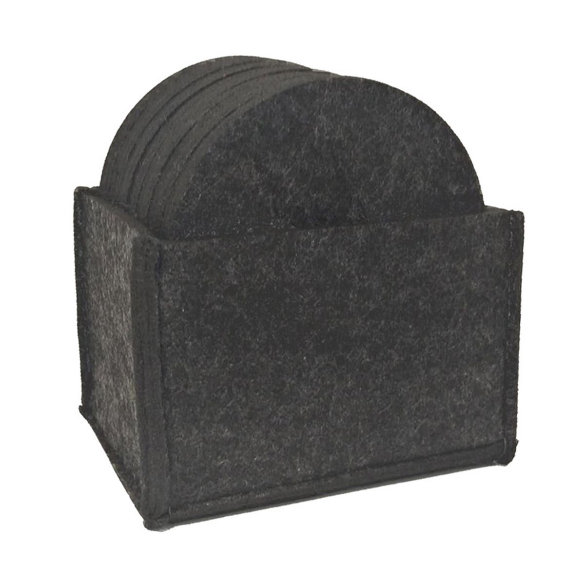 14Pcs Round Felt Coasters For Glasses Including Box Table
