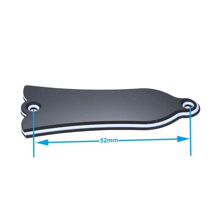 2 Holes Bell-shaped PVC Truss Rod Cover Plate Scroll Plate