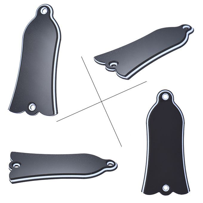 2 Holes Bell-shaped PVC Truss Rod Cover Plate Scroll Plate