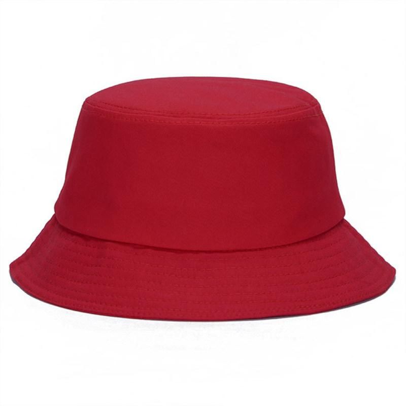 Casual Bucket Hat Men Women Outdoor Camping Hiking-Pink