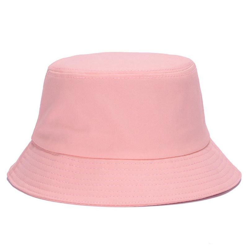 Casual Bucket Hat Men Women Outdoor Camping Hiking-Pink