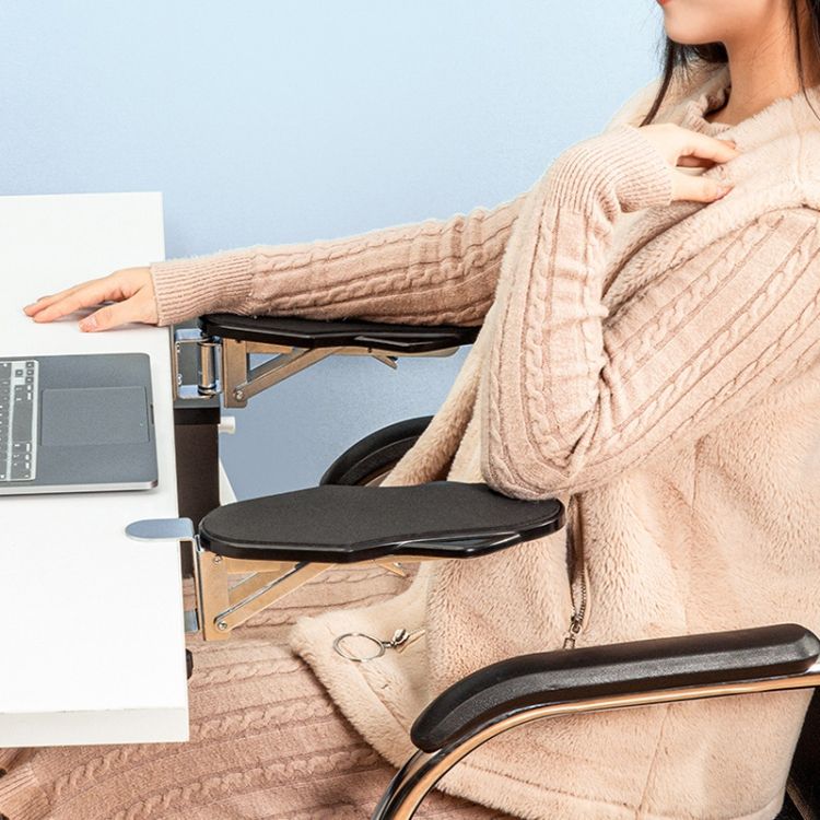Folding Rotating Punch-free Computer Desk Hand Bracket