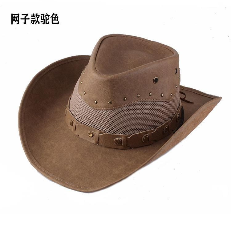 Type 8 Cowboy Hats Women Men Western Cowboy Cap For Dad Gentleman Lady Real Leather Sombrero Hombre Jazz Caps Dropshipping