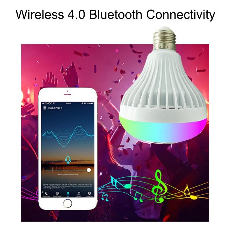 LED Music Light Bulb With Built-in Wireless Speaker