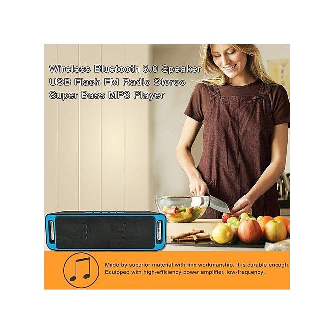 Y30 Wireless Bluetooth 3.0 Portable Speaker USB Flash FM Radio Stereo Super Bass MP3 Player HT-S