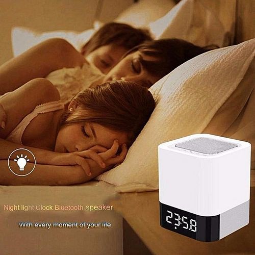 Hot SellDY28 MUSKY Wireless Bluetooth Speaker With Touchable LED Table Lamp Alarm Clock HT-S