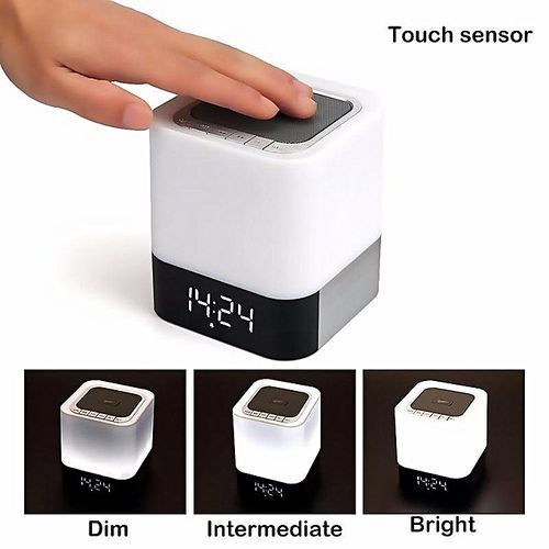 Hot SellDY28 MUSKY Wireless Bluetooth Speaker With Touchable LED Table Lamp Alarm Clock HT-S