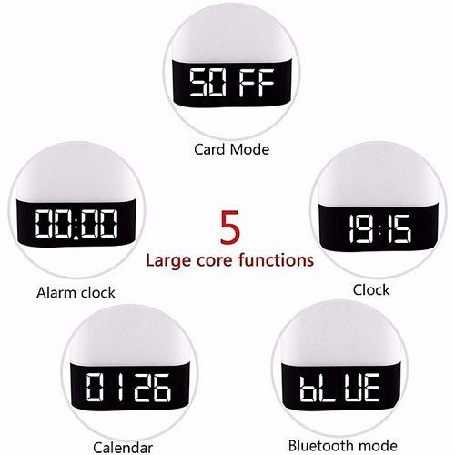 Hot SellDY28 MUSKY Wireless Bluetooth Speaker With Touchable LED Table Lamp Alarm Clock HT-S