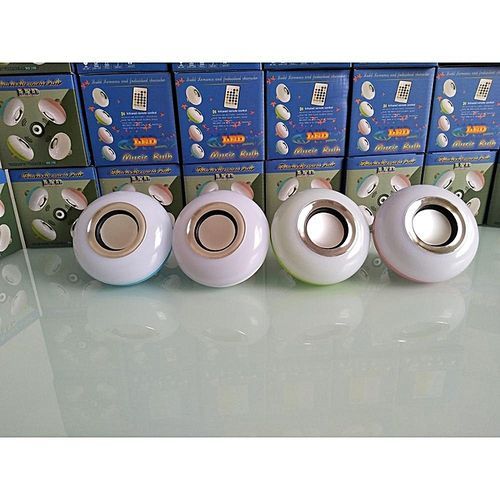 Intelligent Light Wireless Bluetooth 3.0 12W E27 LED Speaker Audio Music Playing Bulb Lamp RGB Change With Remote Controller New HT-S