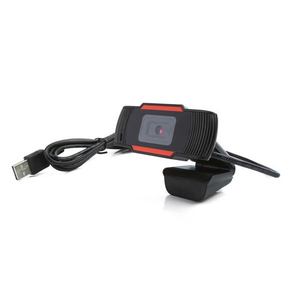 Rotatable Camera HD Webcam 720P USB Camera Video Recording Web Camera With Microphone For PC Computer Black+orange