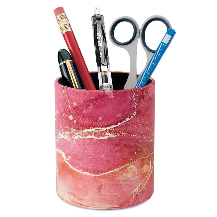 PU Leather Desktop Pen Holder