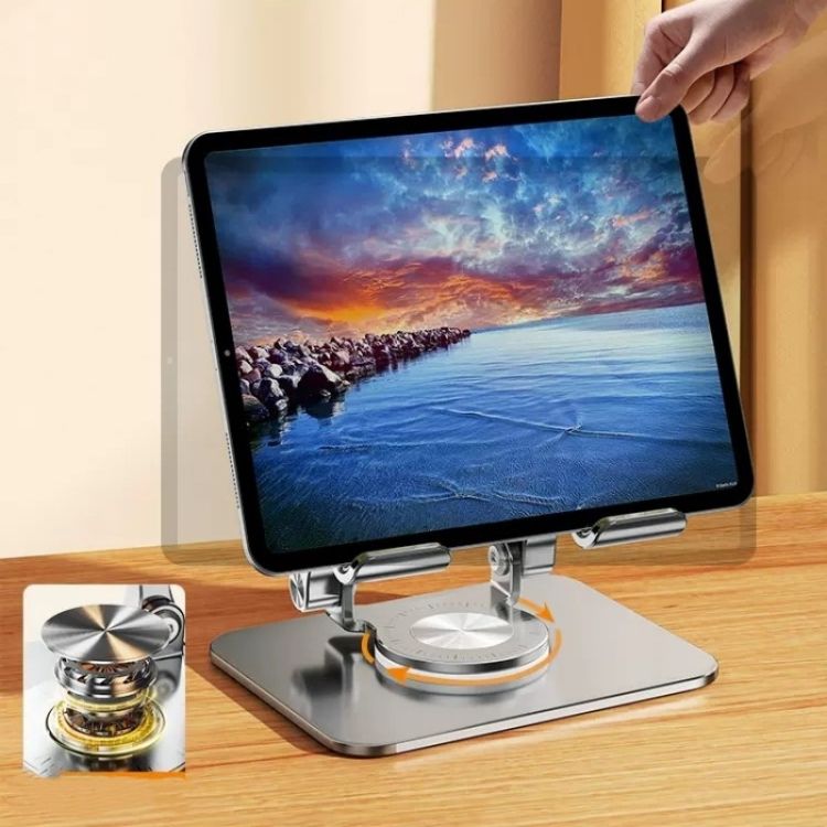 360 Rotation CNC Aluminum Desk Laptop Stand