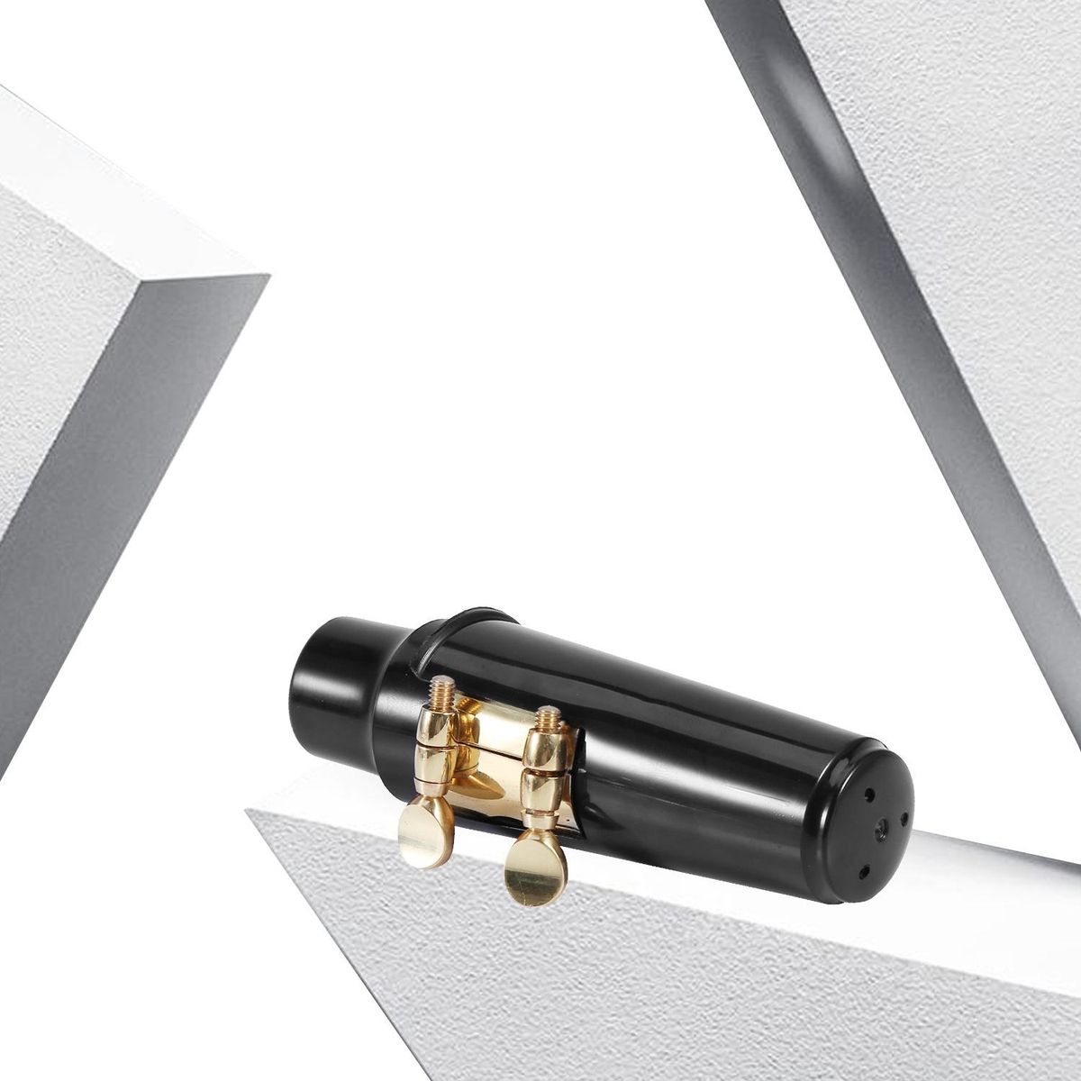 Alto Sax Saxophone Mouthpiece Plastic with Cap Metal Buckle Reed Mouthpiece Patches Pads Cushions