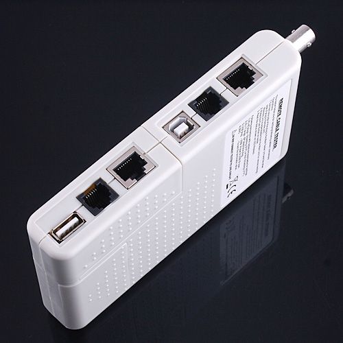 4-in-1 Remote USB BNC LAN Network Phone Cable Tester Meter