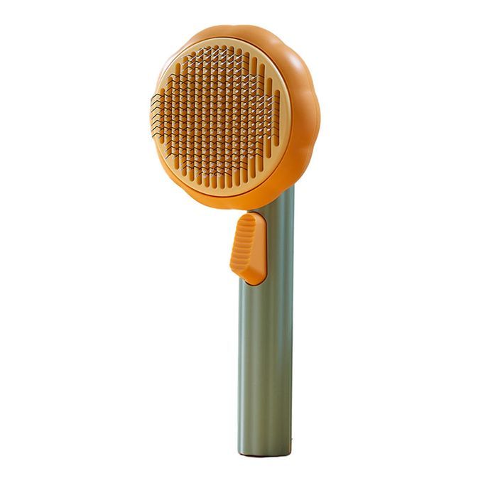 Creative Pet Cat Comb Anti Slip Dog Hair Brush Hair Pumpkin Color