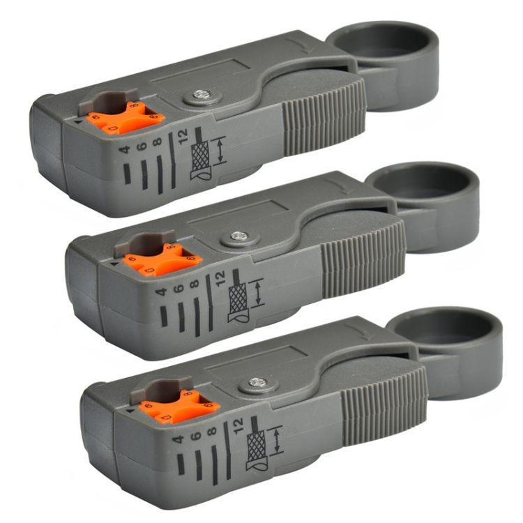 3 PCS Coaxial Cable Stripper