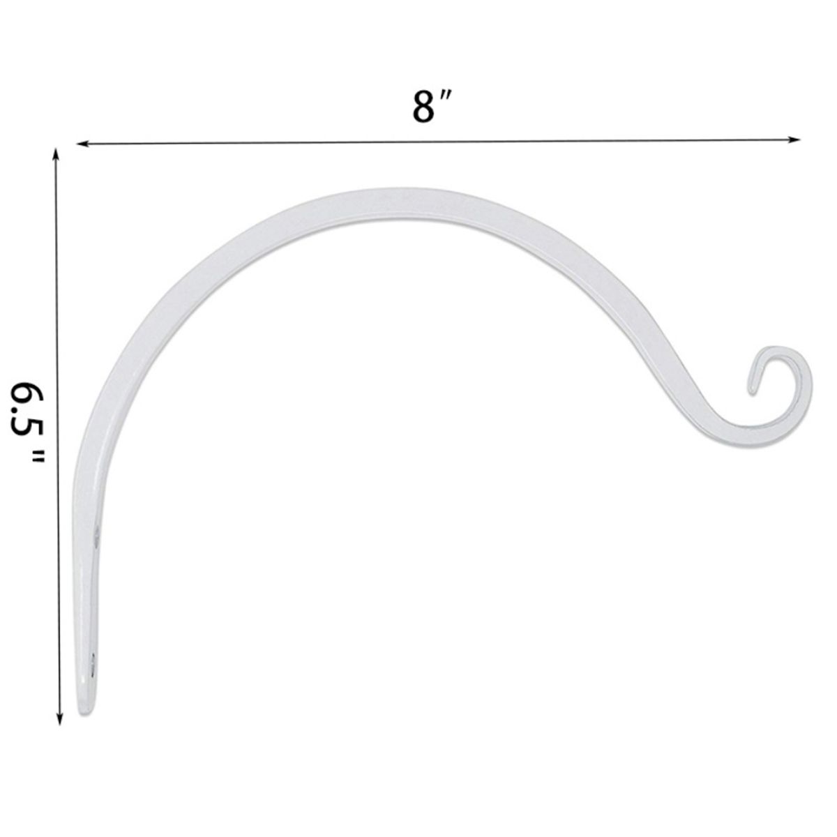 2Pcs 8 Inch Hanging Hooks Metal Iron Wall Hanging Hook For