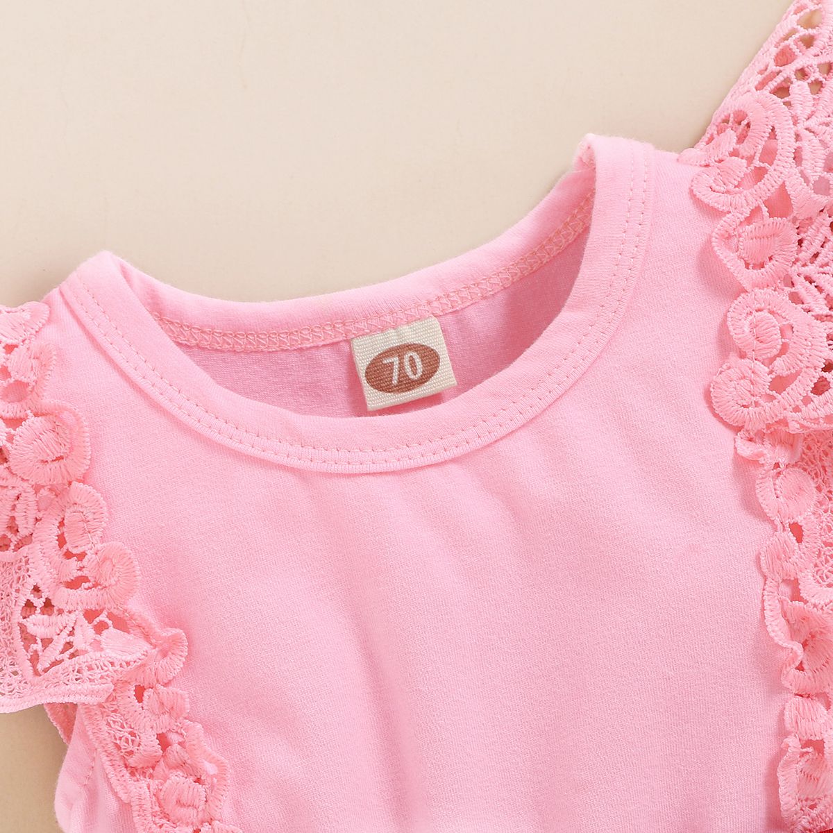 Baby Girls Rose Print Pink Sleeveless Bodysuit Sundress