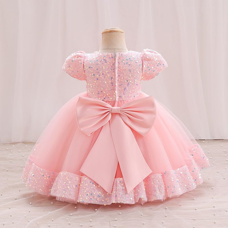 KENDALL GIRL QUALITY SHIMMER BALL GOWN - PINK/PEACH - G302