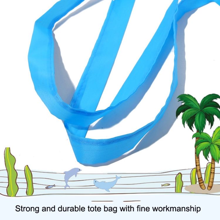 Outdoor Children Beach Toy Shell Storage Bag Blue + Green