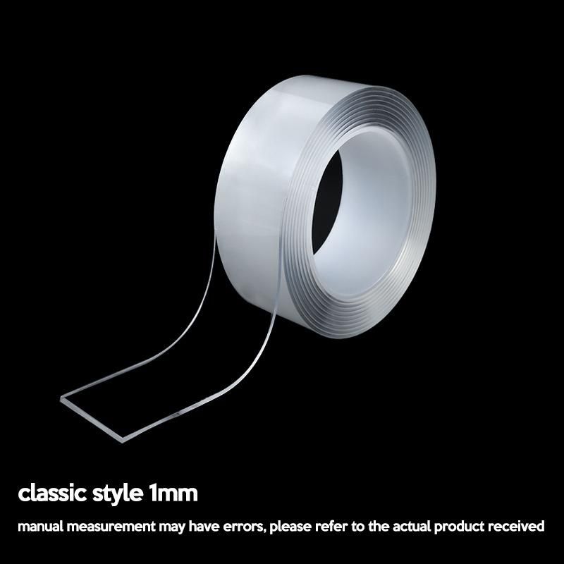 Wall Sticker Waterproof Adhesive wallpaper borders kitchen floor vinyl 3d pvc Reusable Double-Sided Adhesive Nano Traceless Tape