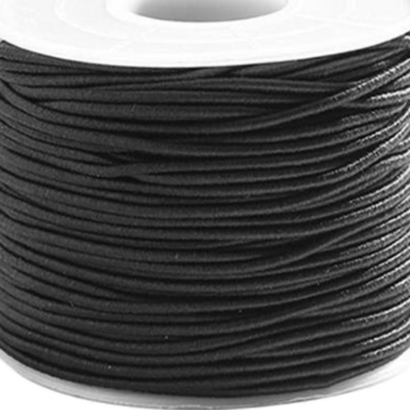 1.0 MM Leather Line Necklace Rope for Jewelry Making DIY,Bla