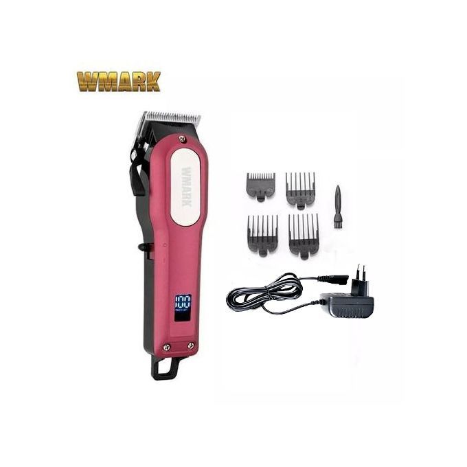 WMARK Rechargeable Hair Clipper Long Lasting Battery 2000mAh Wine