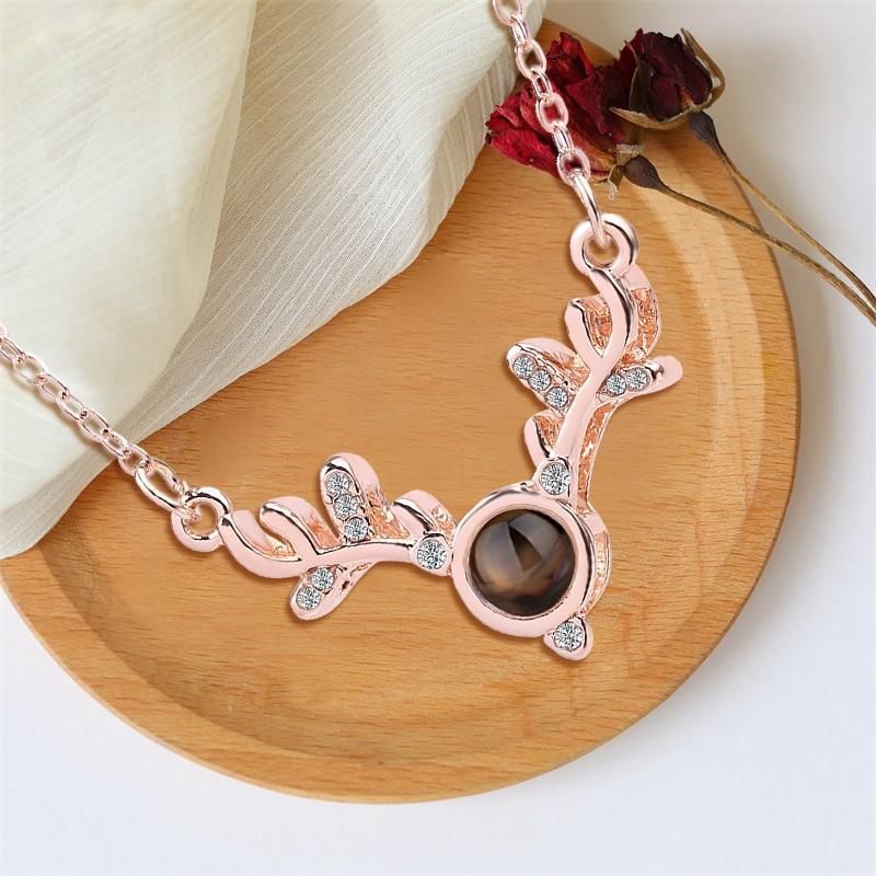 100 Languages Female Necklace 520 Valentine's Day Love Gift