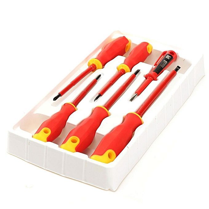 Practical 6 PCS Insulated Essential Electrician Screwdriver Kit