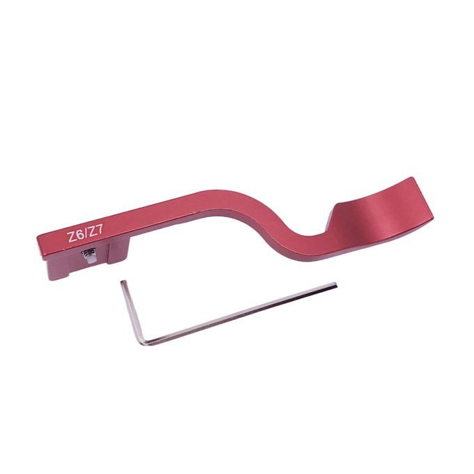 Thumb Up Grip Photography Finger Aluminum Alloy Holder Hot Shoe Red