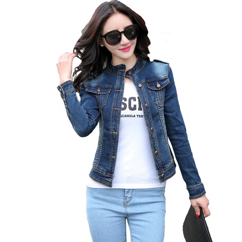 Woman  Denim Outerwear Ladies Coats