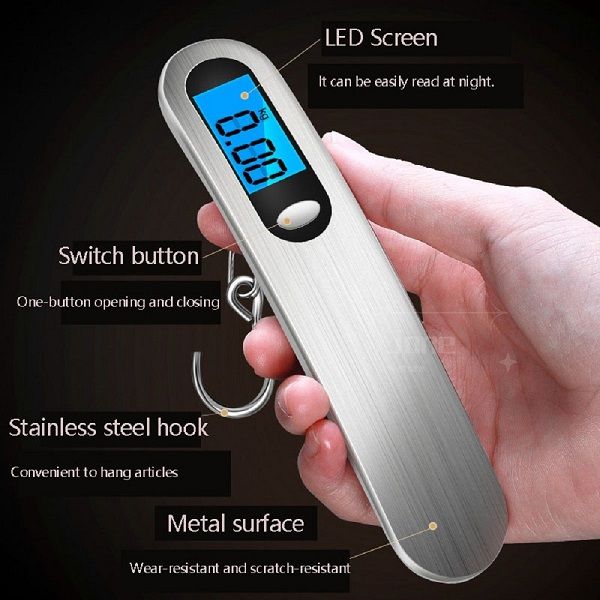 New Portable Electronic Luggage Scale LCD Digital 0.05~50kg