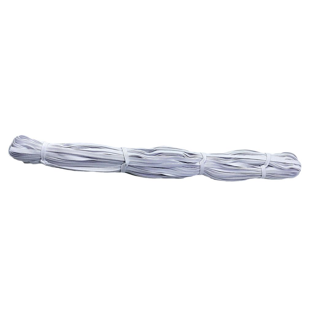 38 Yards Elastic Band 0.19" Trim Spandex/Make Mask String 5mm White