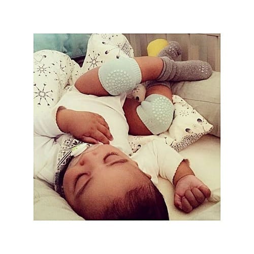 Baby Knee Pad Kids Safety Crawling Elbow Infant Toddler 1 Pair - Light Green