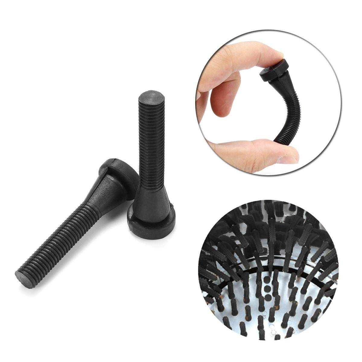96PCS Poultry Plucking Fingers Hair Removal Machine Stick Chicken Pluckers Black