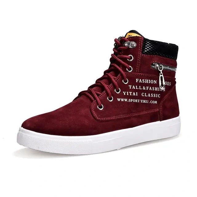 Amazing High-Top Flat Sole Ankle Sneakers