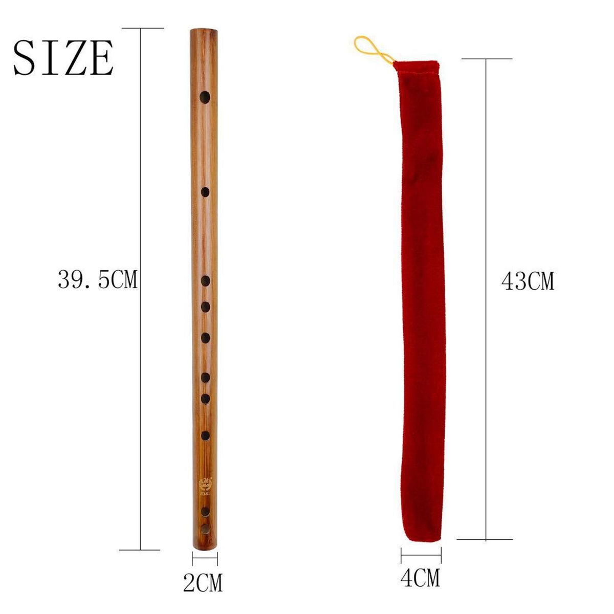 Indian Wooden  Flute Musical Instrument Recorder Children Key F