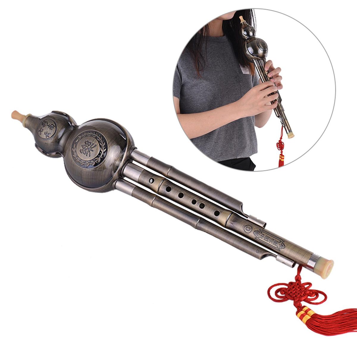 Flute Gourd Flute Chinese Musical Instrument For Music C