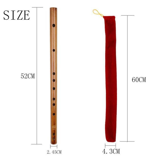 Traditional Wooden Flute Great Sound Woodwind Musical Instrument Key C
