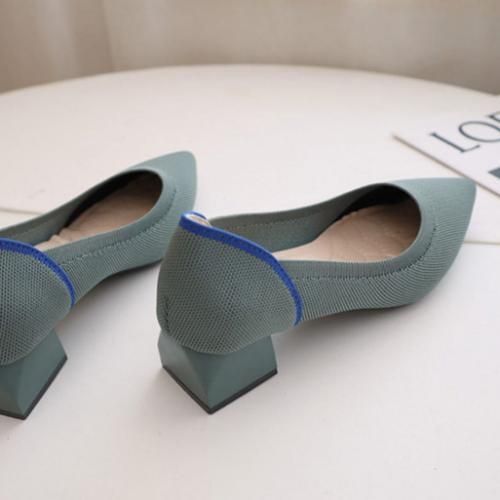 Women's Low-heeled Shoes Berniso Thick-heeled Shoes