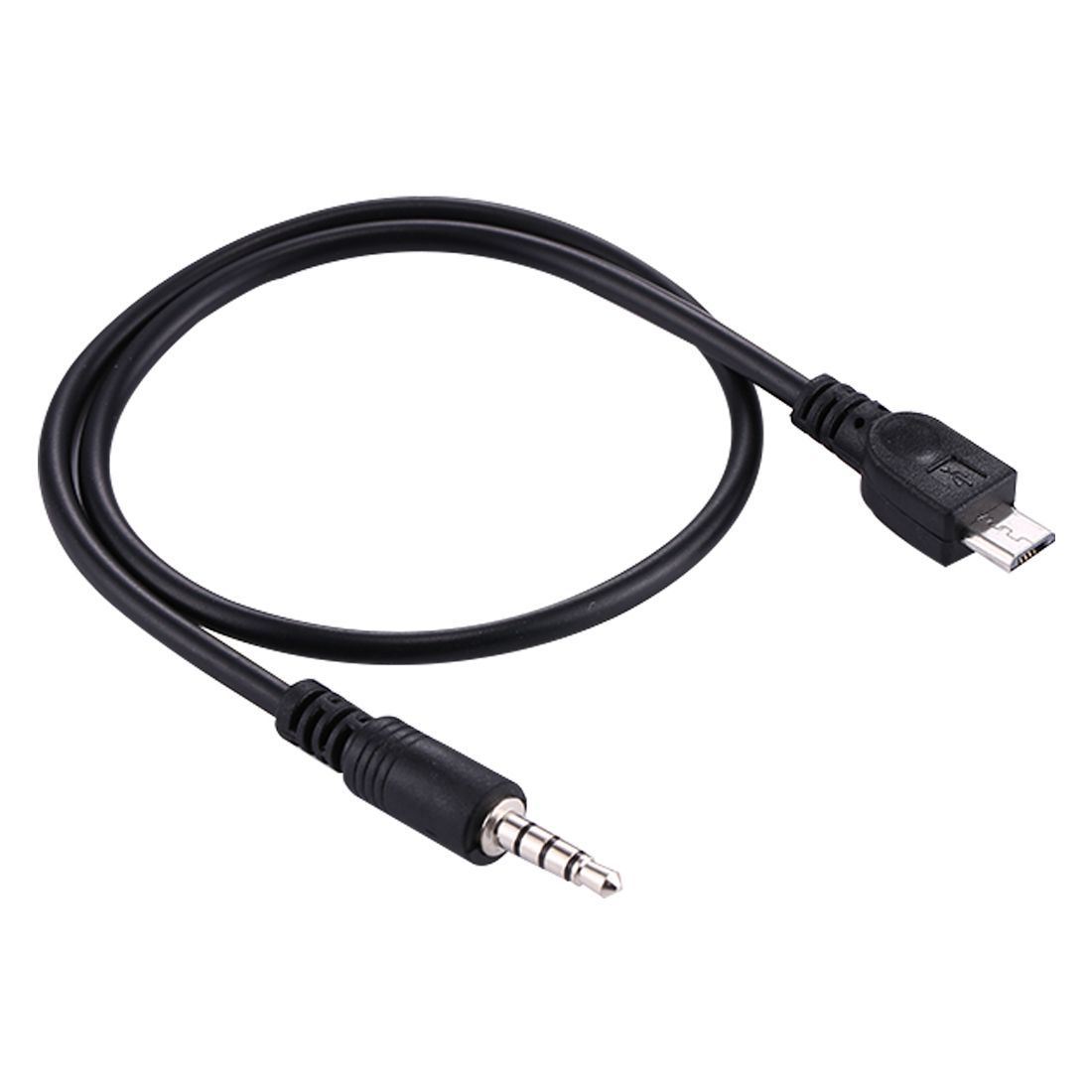 3.5mm Male To Micro USB Male Audio AUX Cable