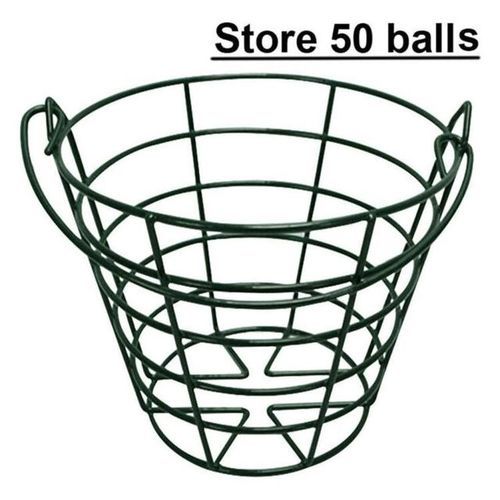 Crestgolf Metal Golf Basket Golf Ball Container With Handle