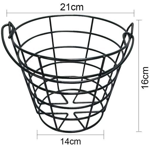 Crestgolf Metal Golf Basket Golf Ball Container With Handle