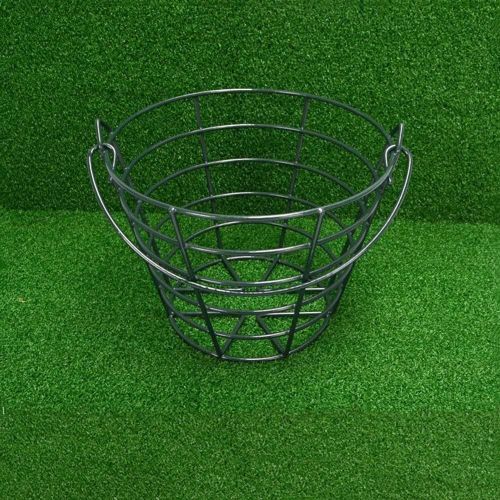Crestgolf Metal Golf Basket Golf Ball Container With Handle